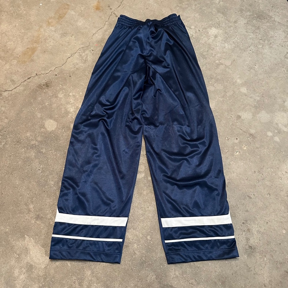 Nike Tear Away Pants Mens M Navy Blue White Basketball Snap Warm Up Vintage Y2K - Picture 9 of 9